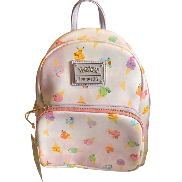 Loungefly Handbags - Loungefly Pokemon Ice Cream Acid Wash Mini Backpack Lavender Purple NEW